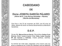 DOÑA JOSEFA GARCÍA PÁJARO