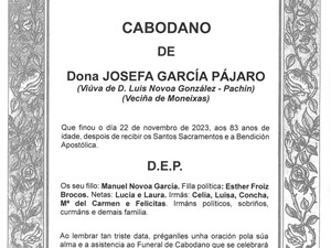 DOÑA JOSEFA GARCÍA PÁJARO