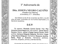 DOÑA JOSEFA NEGRO CALVIÑO